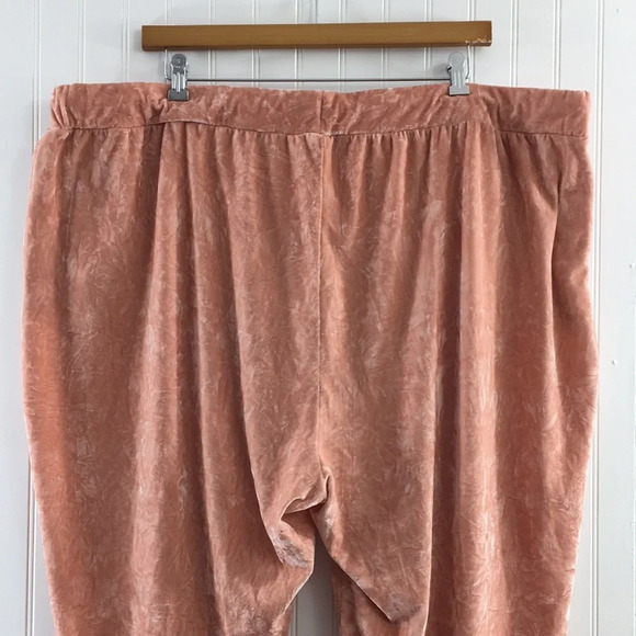 - Asos Pink Crushed‎ Velvet Velour Joggers Pants Women’s plus 24 - Picture 4 of 9